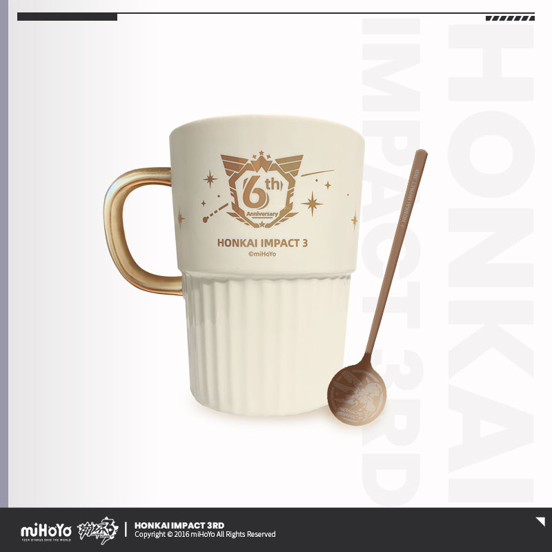 [Official Merchandise]  6th Anniversary Mug and Coffee Spoon Set | Honkai Impact 3rd