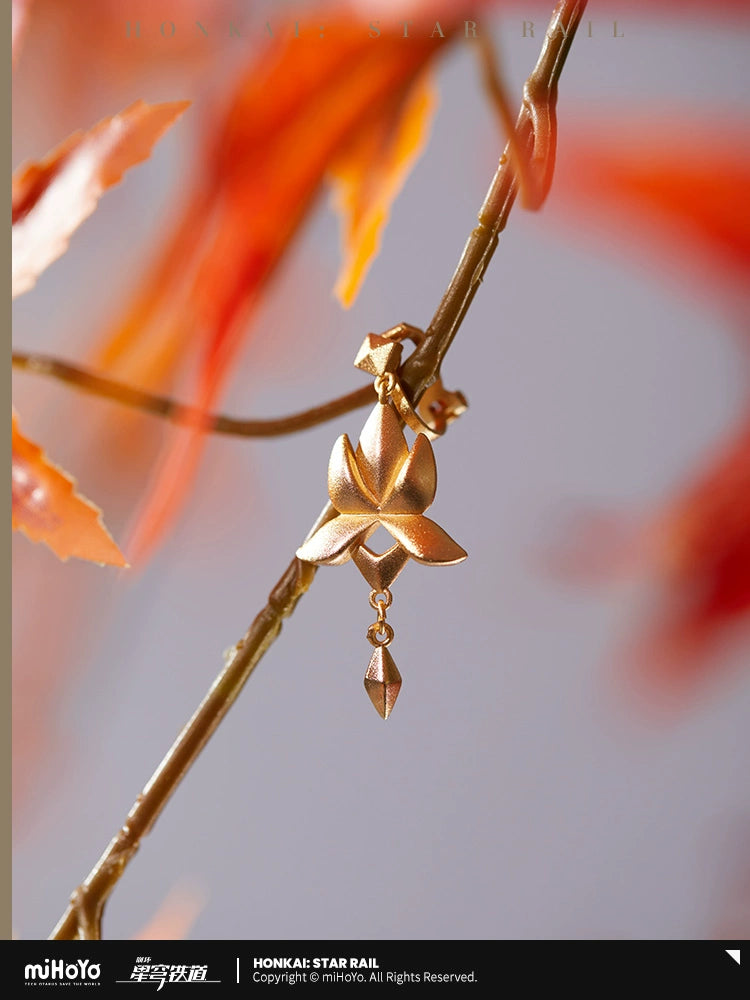 [Official Merchandise] Dan Heng • Imbibitor Lunae Theme Impression Series Water Lotus Clip-On Earrings | Honkai: Star Rail