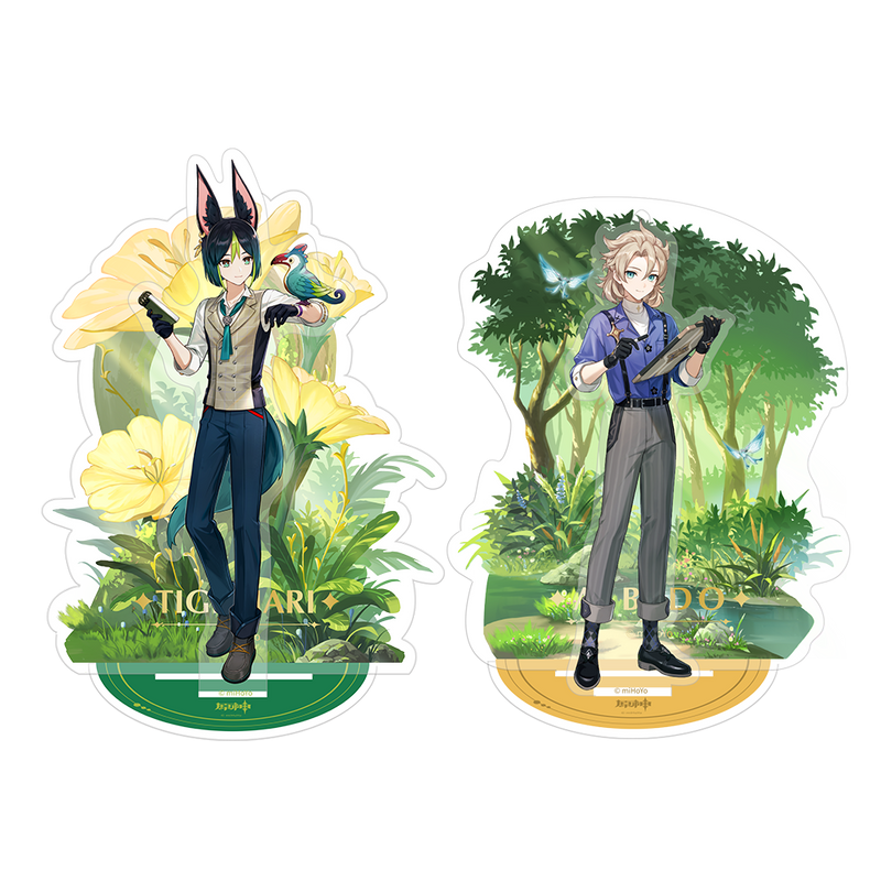 [Official Merchandise] Forest Adventure Series: Acrylic Standee & Liquid Glitter Acrylic Holographic Ticket | M&G Stationery X Genshin Impact