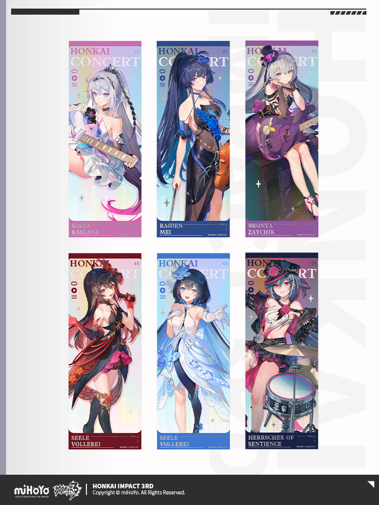 [Official Merchandise] Forest Capriccio Concert Theme Holographic Collectible Ticket Set | Honkai Impact 3rd