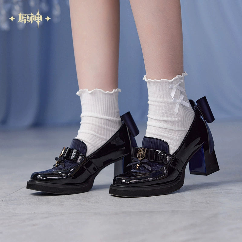 [Official Merchandise] Furina Theme Impression Series Mid-Heel Patchwork Loafers | Genshin Impact