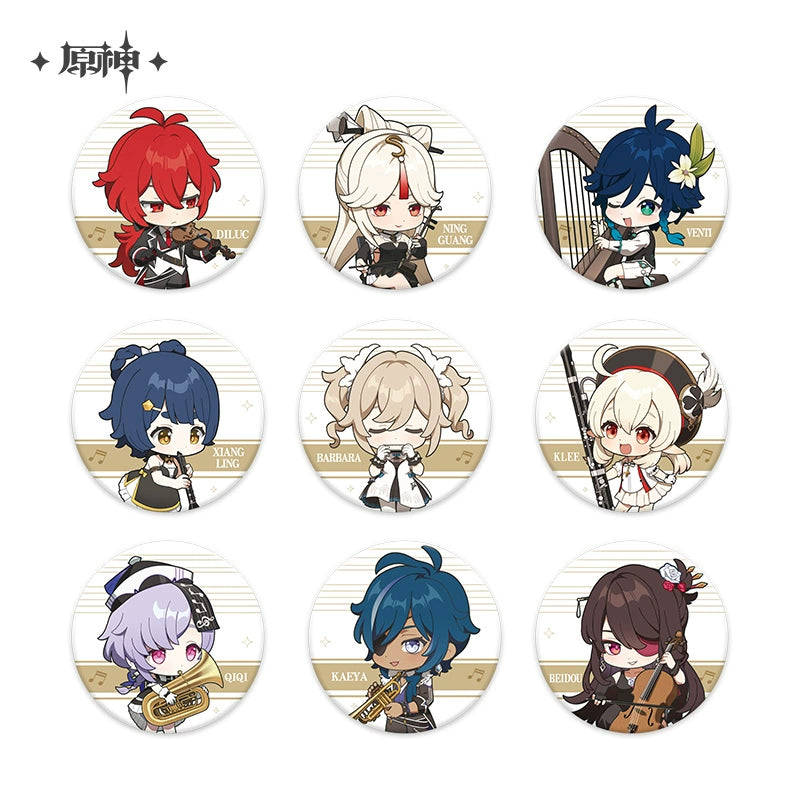[Official Merchandise] Genshin Concert 2021 Symphony Into A Dream: Chibi Character Badges