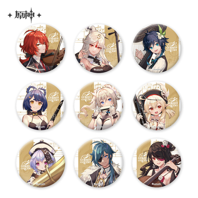 [Official Merchandise] Genshin Concert 2021 Symphony Into A Dream Series: Character Badge | Genshin Impact