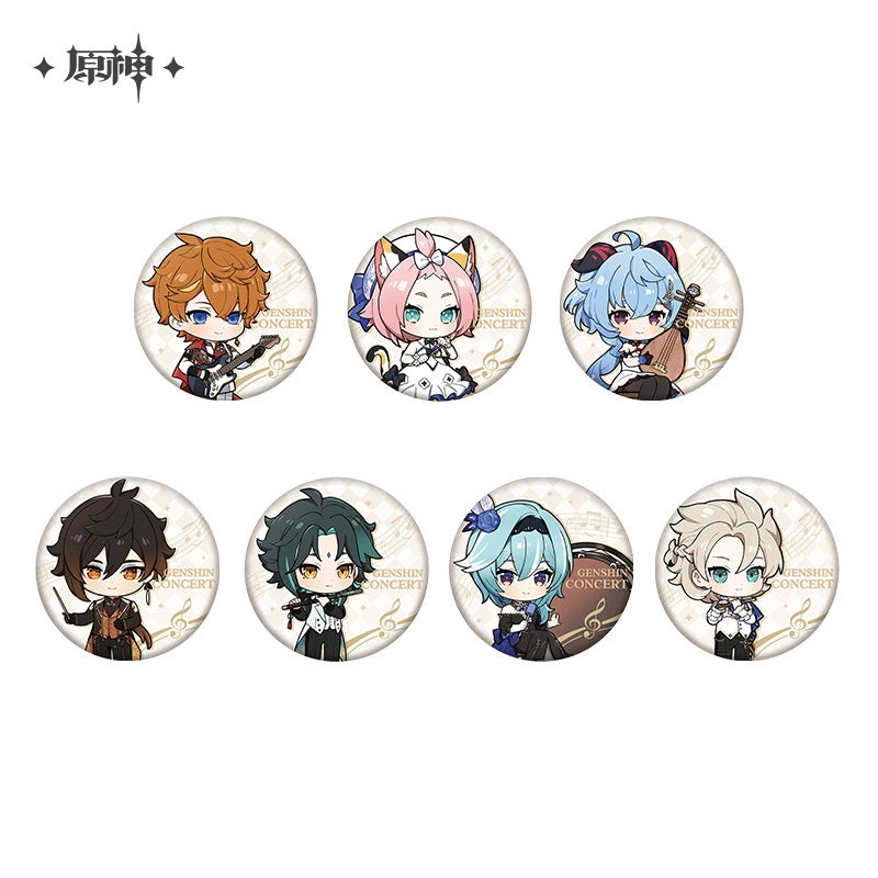 [Official Merchandise] Genshin Concert 2023 Series: Character Chibi Badges