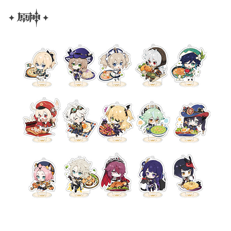 [Official Merchandise] Delicious Party Theme Series: Character Acrylic Mini Standees | Genshin Impact
