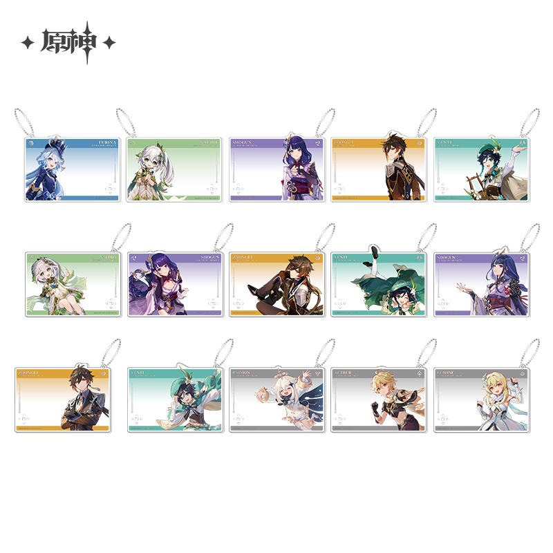[Official Merchandise] Genshin Impact Anniversary Celebration Series Character Acrylic Group Photo Cards