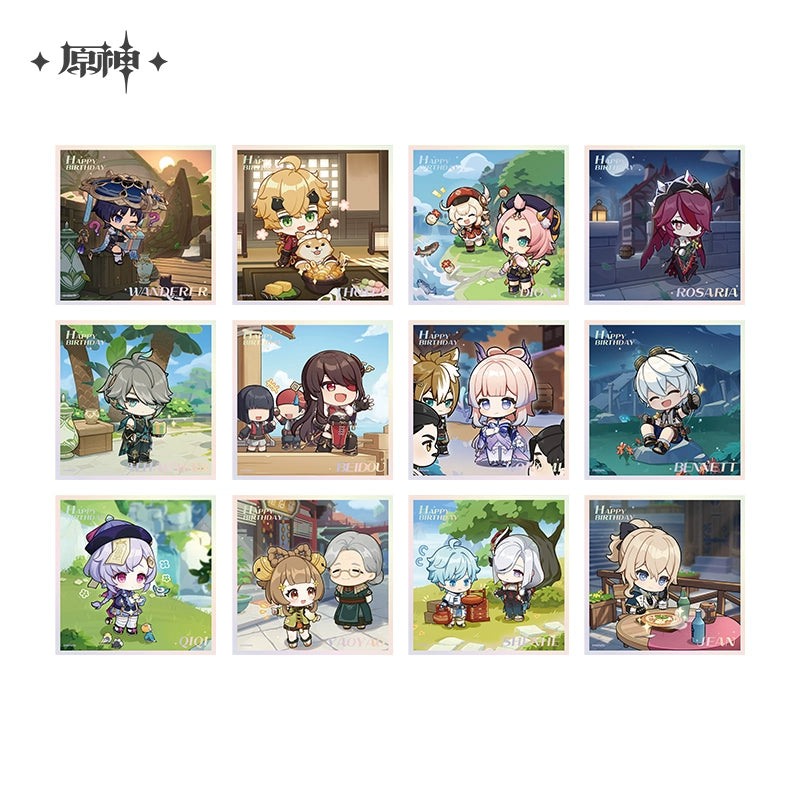 [Pre-Order] Auspicious Moments Series: Mini Shikishi | Genshin Impact (July 2024)