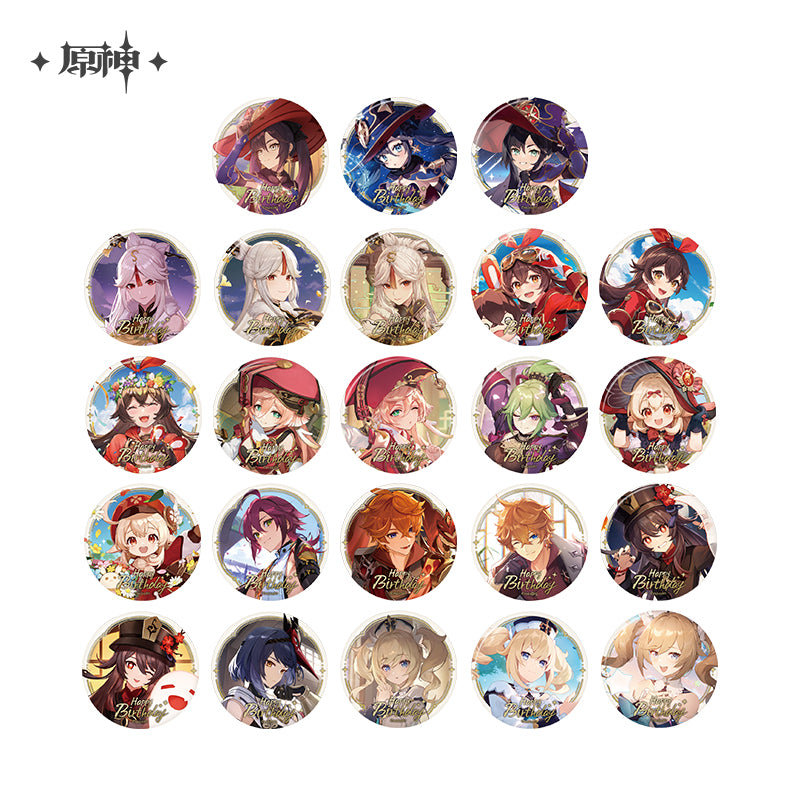 [Official Merchandise] Birthday Series: Badge Vol.1 | Genshin Impact