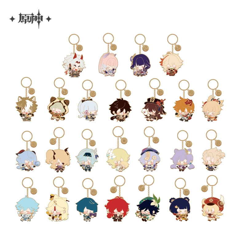 [Official Merchandise] Chibi Character Series Metal Charms | Genshin Impact