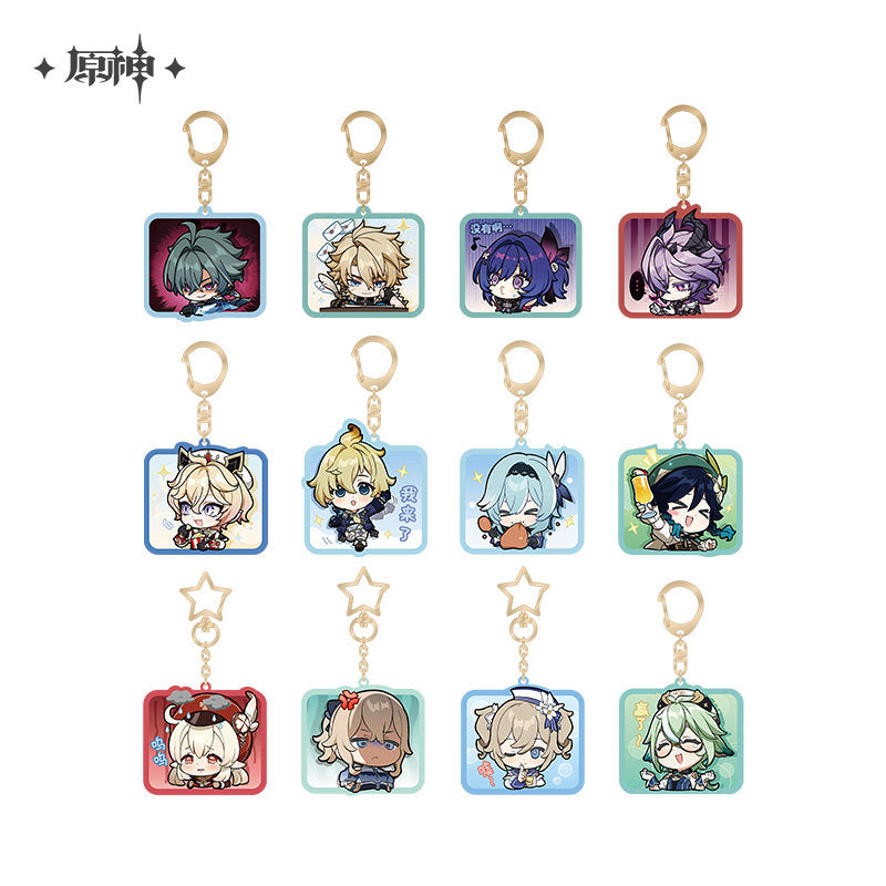 [Official Merchandise] Chibi Emoji Series Acrylic Charm - Mondstadt | Genshin Impact