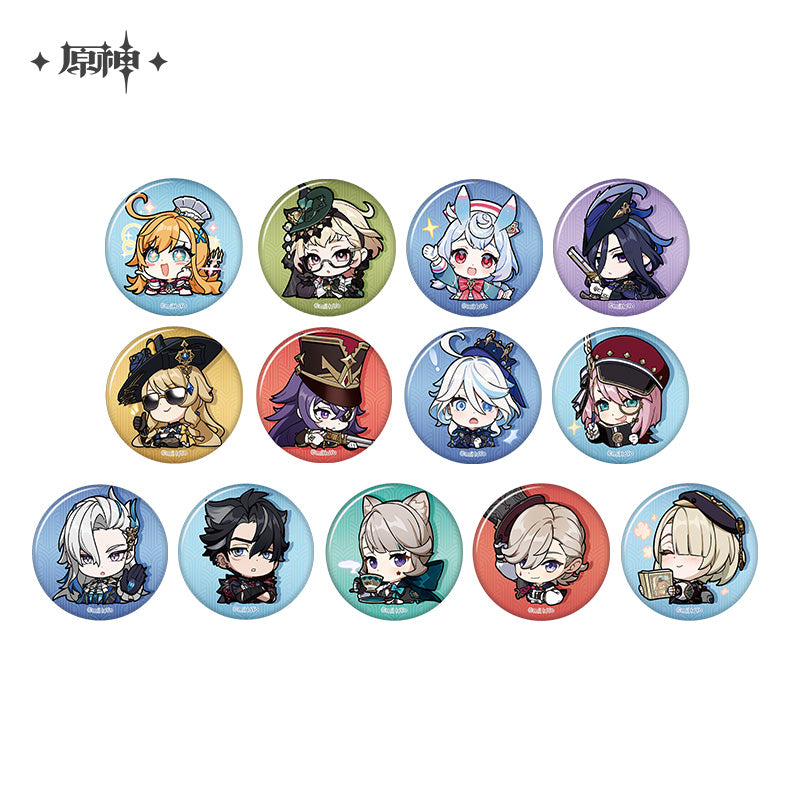 [Official Merchandise] Chibi Emoji Series Badge - Court of Fontaine | Genshin Impact