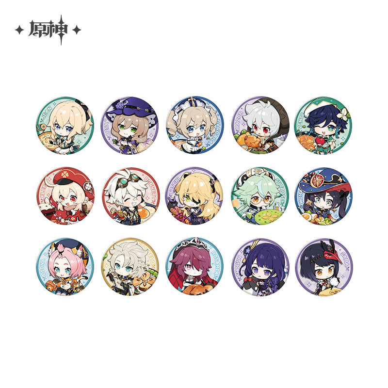 [Official Merchandise] Delicious Party Theme Series: Character Badges | Genshin Impact
