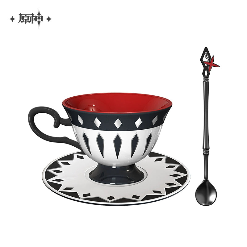 [Official Merchandise] "Dire Balemoon" Arlecchino Teacup and Saucer Set | Genshin Impact