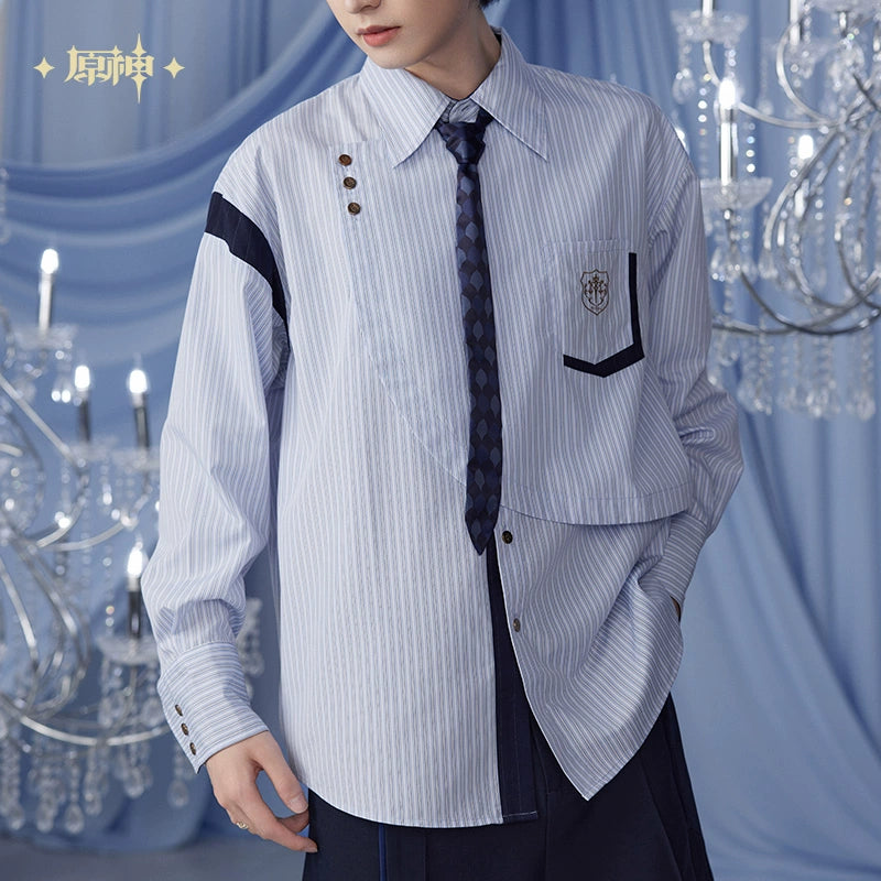 [Official Merchandise] Furina Theme Impression Series Striped Casual Shirt | Genshin Impact
