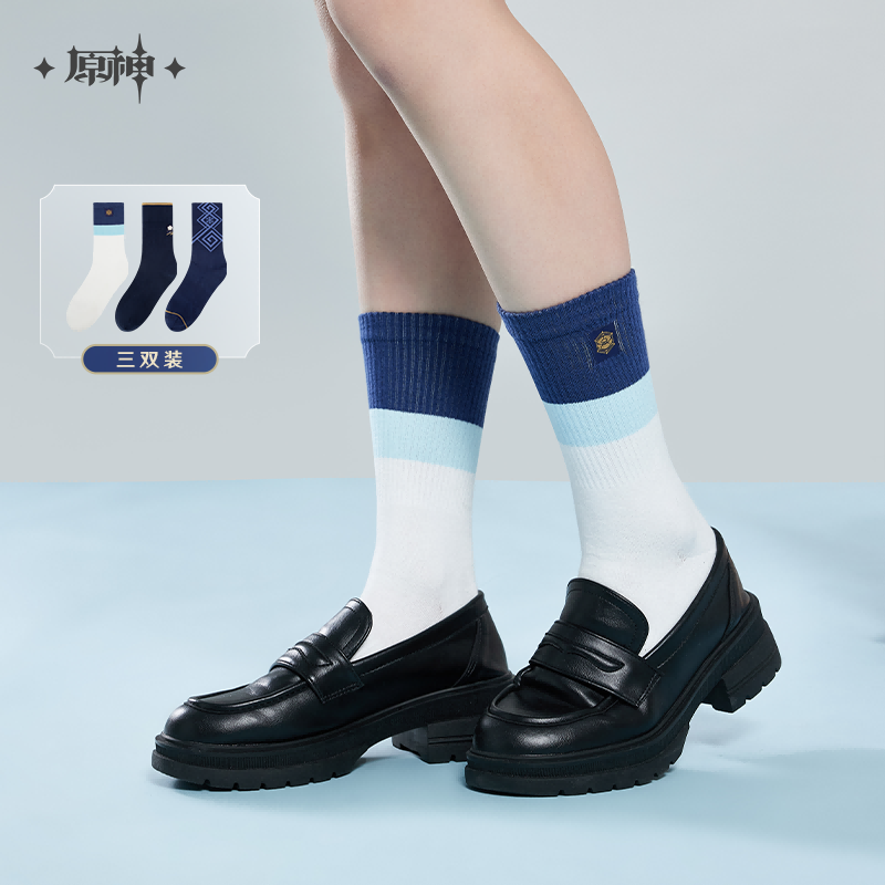 [Official Merchandise] Kamisato Ayaka Themed Impression Series: Crew Socks | Genshin Impact