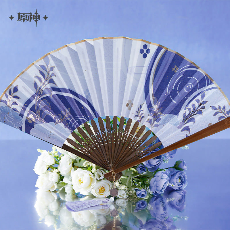 [Official Merchandise] Kamisato Ayato Theme Impression Series Silk Folding Fan | Genshin Impact