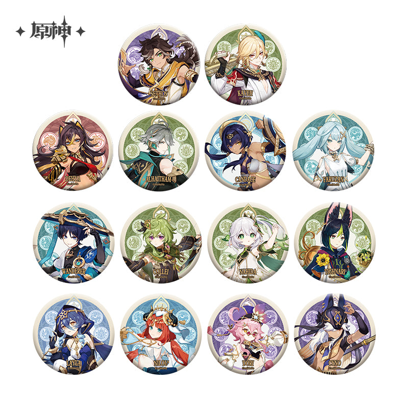 [Official Merchandise] Sumeru City Theme Series Character Badges | Genshin Impact