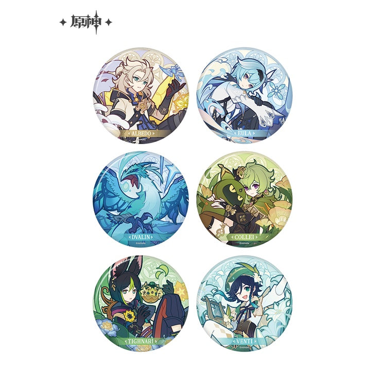 [Official Merchandise] Windblume's Breath Theme Series Badge | Genshin Impact
