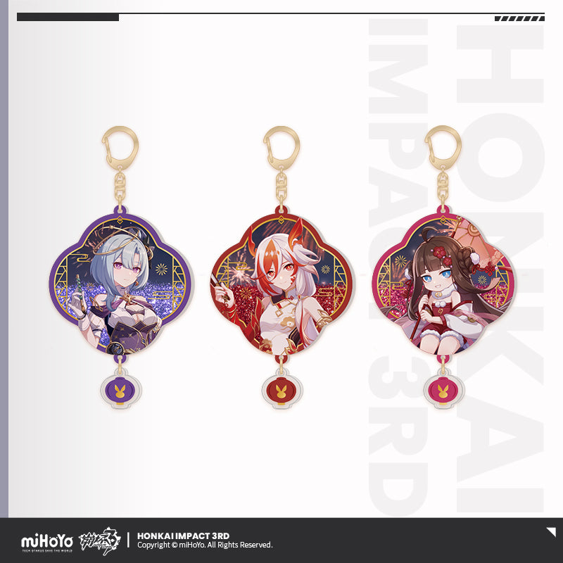 [Official Merchandise] 2024 New Year Series Liquid Glitter Acrylic Charms | Honkai Impact 3rd