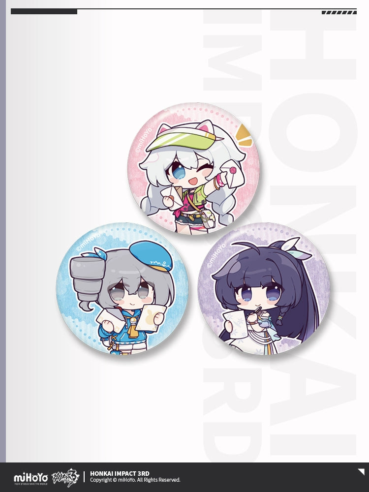 [Official Merchandise] Bridge of Letters Series: Mini Badge Set | Honkai Impact 3rd