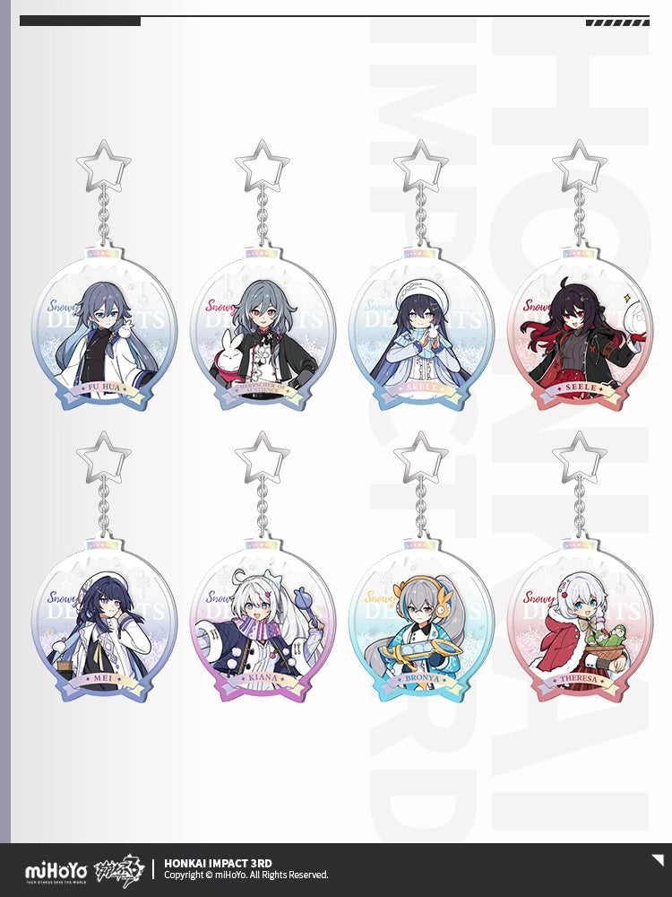 [Official Merchandise] Silver Winter Fun Series Liquid Glitter Charms | Honkai Impact 3rd
