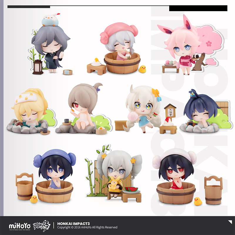 [Official Merchandise] Spa & Holiday Theme Chibi Figure | Honkai Impact 3rd