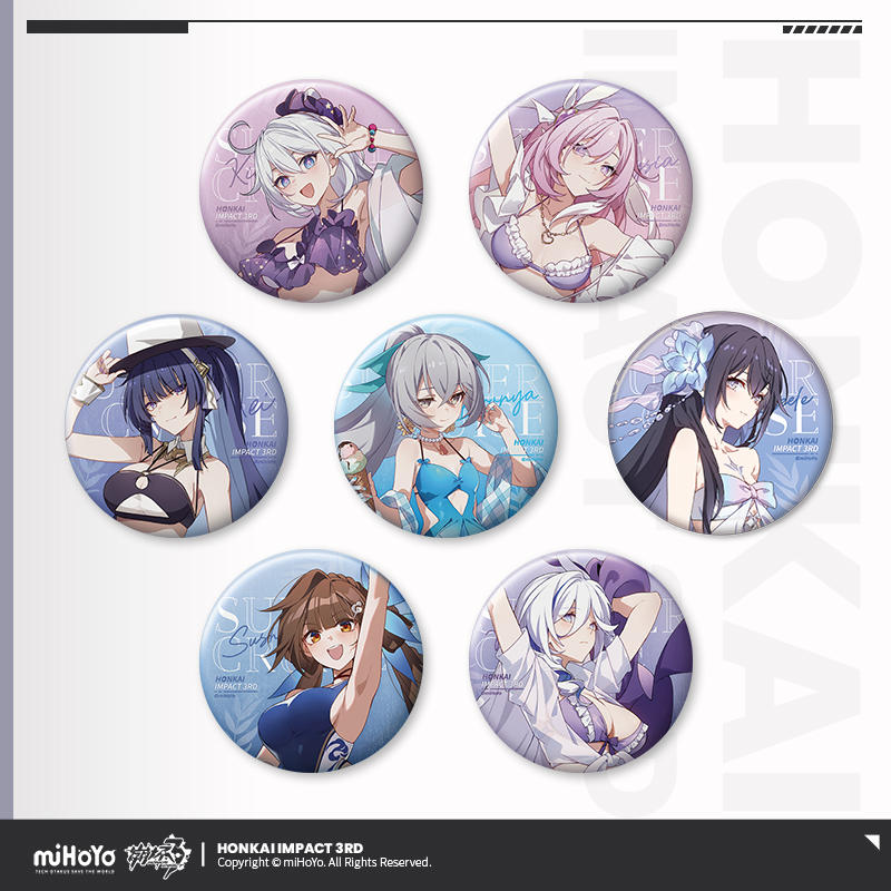 [Official Merchandise] Summer Cruise Series: Tinplate Badge Vol.3 | Honkai Impact 3rd