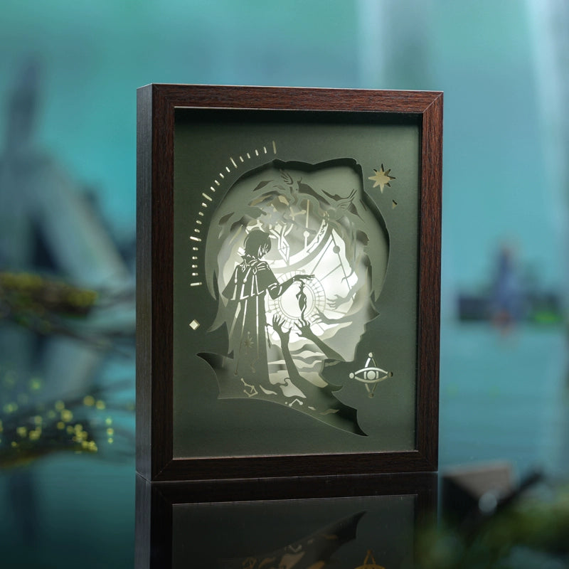 [Official Merchandise] Anaxa Thought Experiment Theme Paper Carving Lamp | Honkai: Star Rail