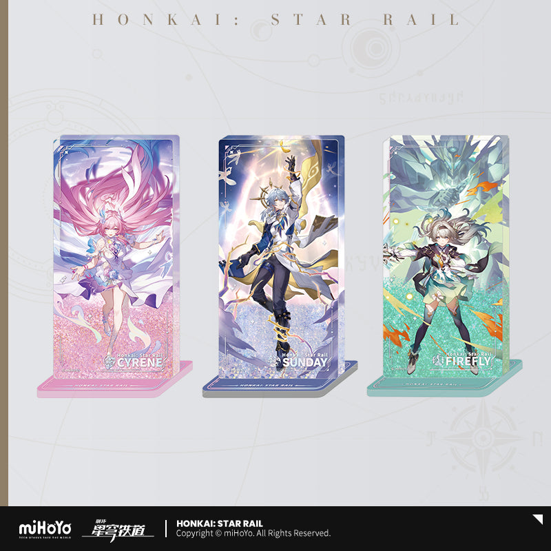 [Official Merchandise] Illustration Series Liquid Glitter Acrylic Standee | Honkai: Star Rail