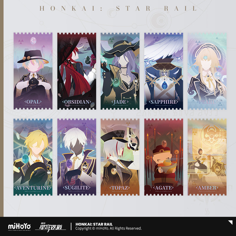 [Official Merchandise] Stoneheart’s Oath Ring Series Holographic Ticket Set | Honkai: Star Rail