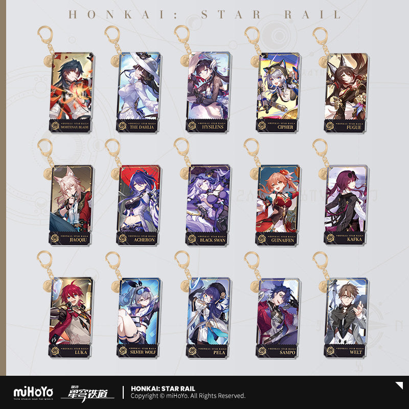 [Official Merchandise] Illustration Series Acrylic Keychains - Nihility Path | Honkai: Star Rail