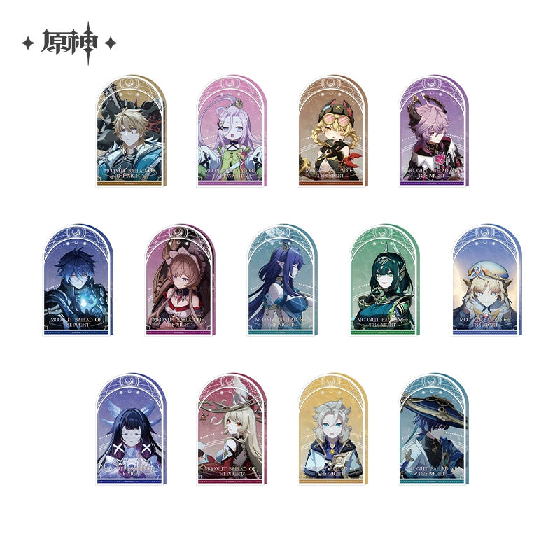 [Official Merchandise] Moonlit Ballad of The Night Series Thick Acrylic Ornament | Genshin Impact