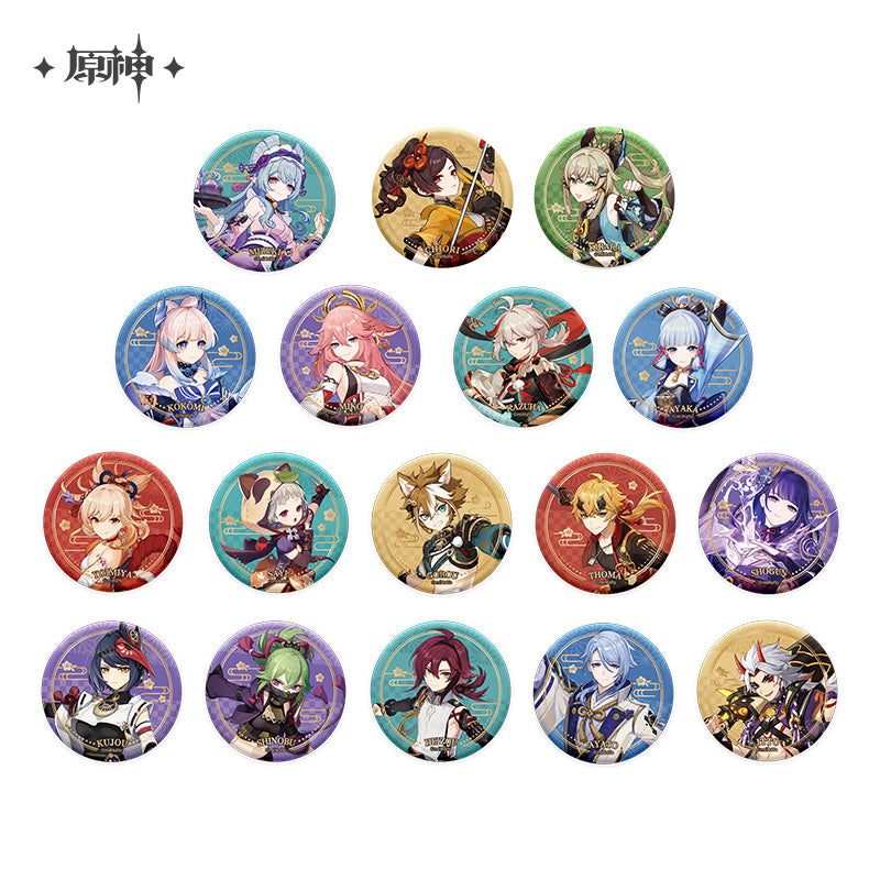 [Official Merchandise] Inazuma City Theme Series Character Badge | Genshin Impact