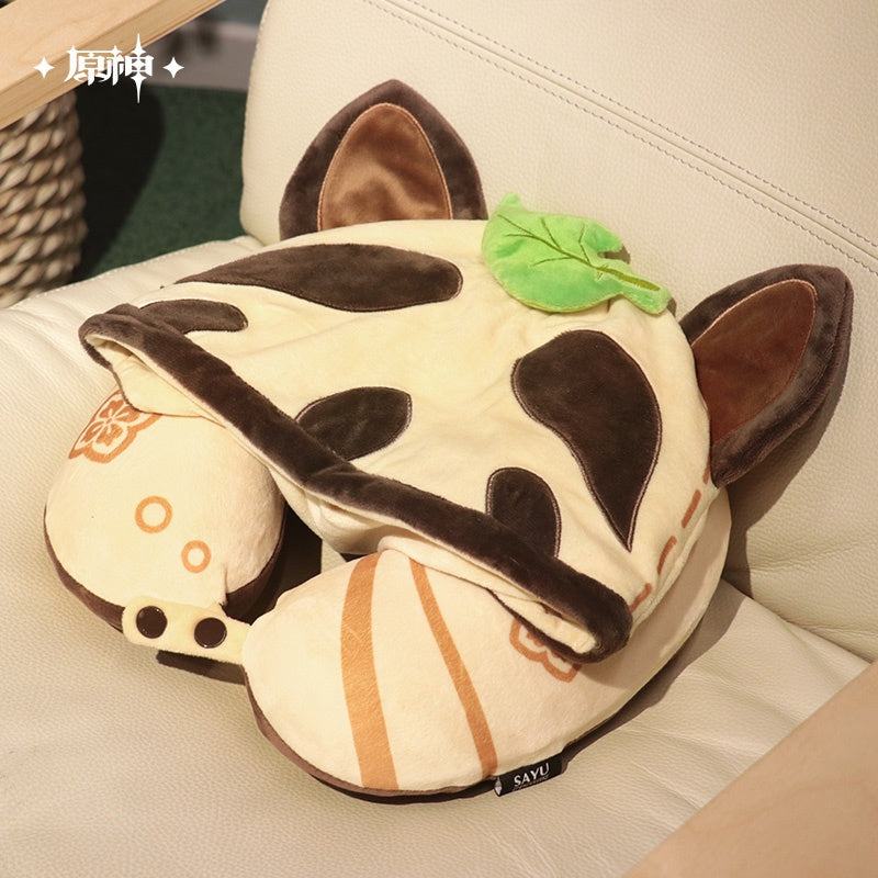 [Official Merchandise] Muji-Muji Daruma Sayu Eyeshade & Hooded U-Shape Pillow