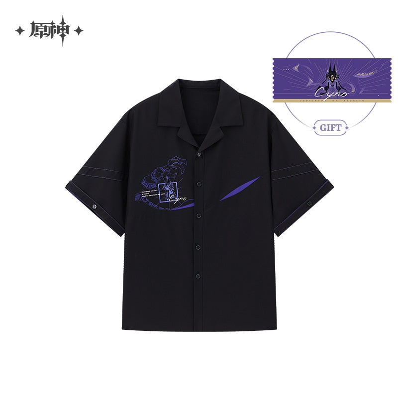 [Official Merchandise] Cyno Theme Impression Series Short-Sleeve Shirt | Genshin Impact