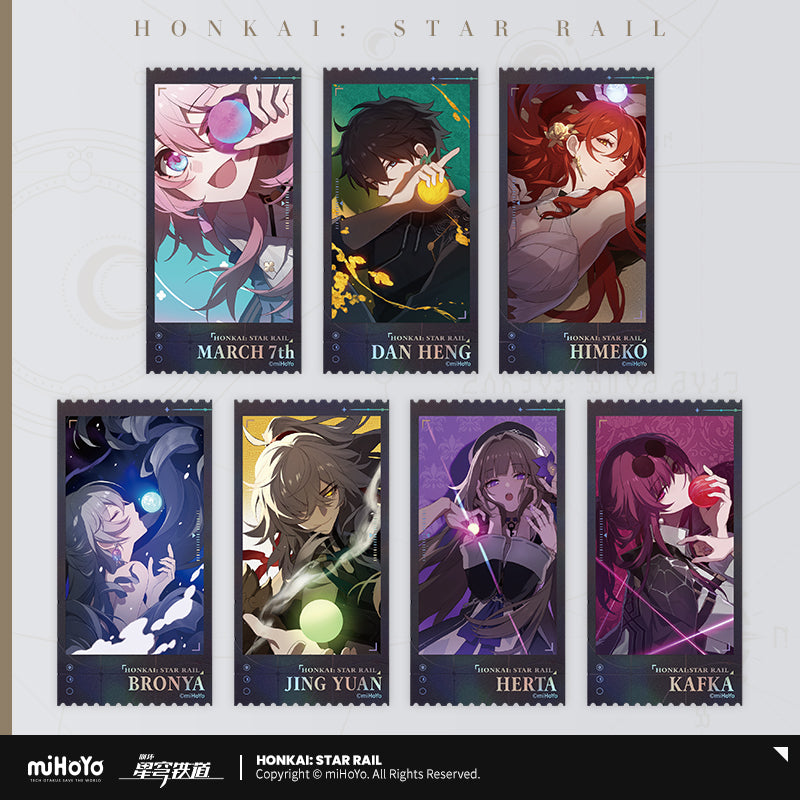 [Official Merchandise] Honkai: Star Rail Departure Countdown Holographic Commemorative Ticket Set