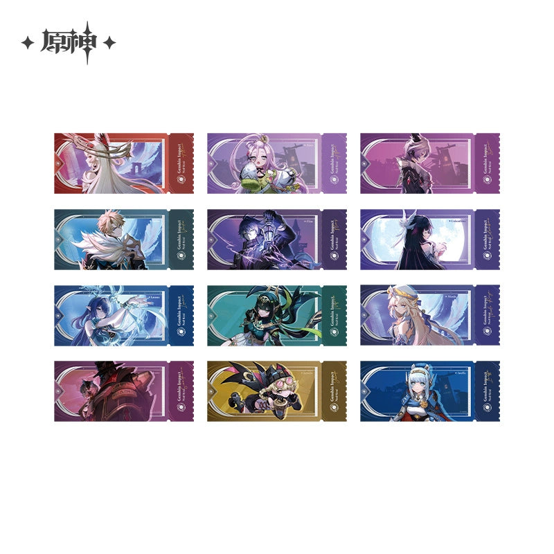[Official Merchandise] Song of the Welkin Moon Theme Series Holographic Ticket Blind Box | Genshin Impact