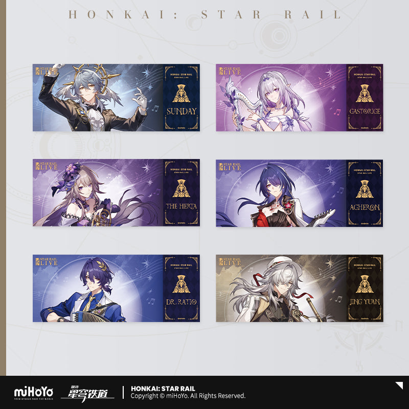 [Official Merchandise] Star Rail LIVE Series Holographic Collectible Ticket