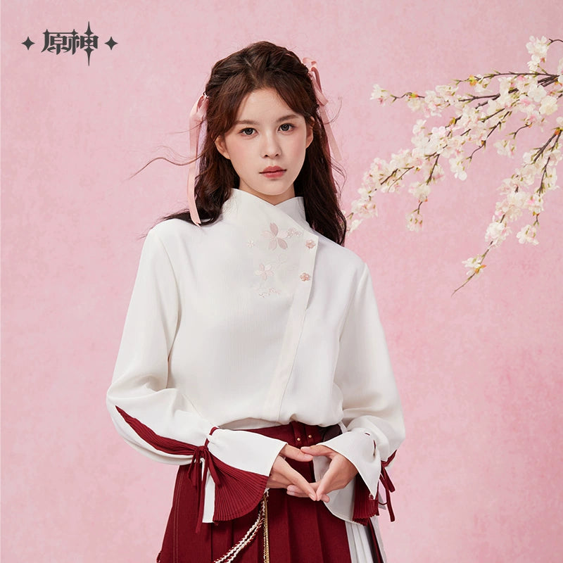 [Official Merchandise] Yae Miko Theme Impression Series Asymmetrical Long-Sleeve Shirt | Genshin Impact