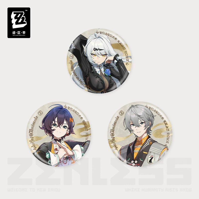 [Official Merchandise] Eridu Fashion Series Vol.2 Tinplate Badge | Zenless Zone Zero