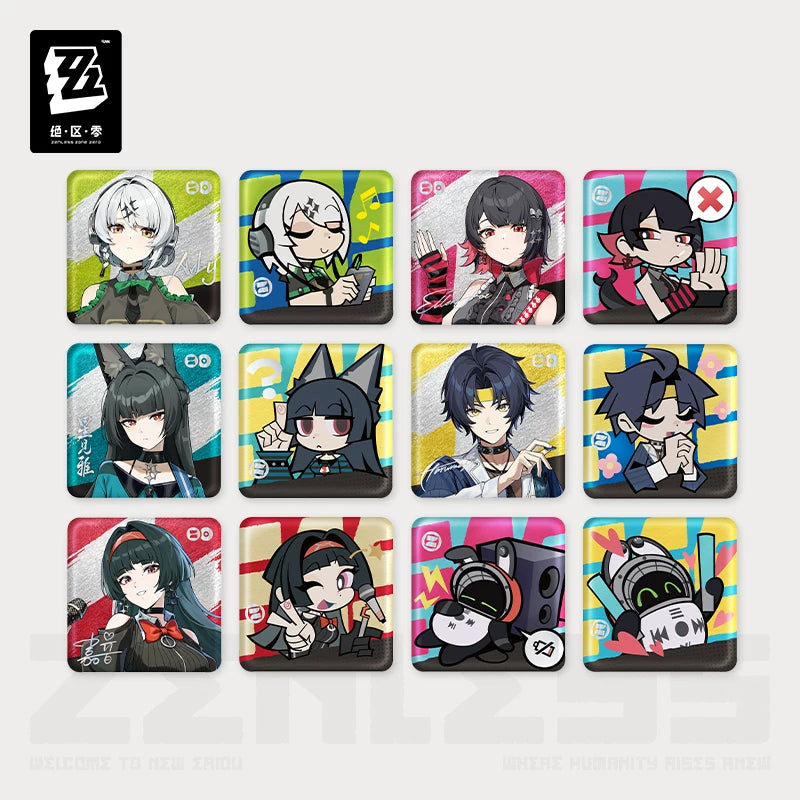 [Official Merchandise] FES2025 Series Tinplate Badge Blind Box | Zenless Zone Zero