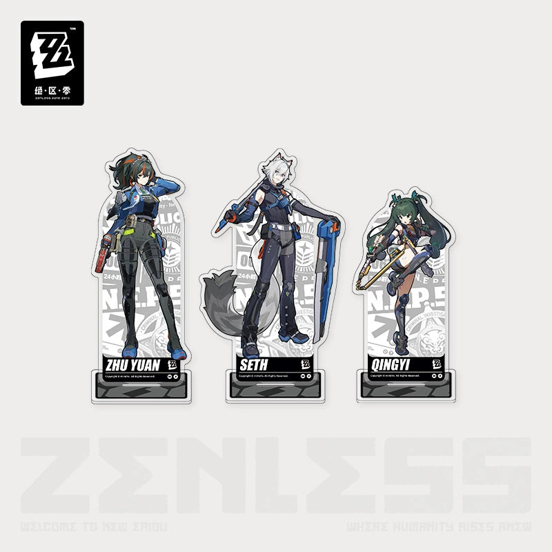 [Official Merchandise] Illustration Series Acrylic Standees Criminal Investigation Team | Zenless Zone Zero